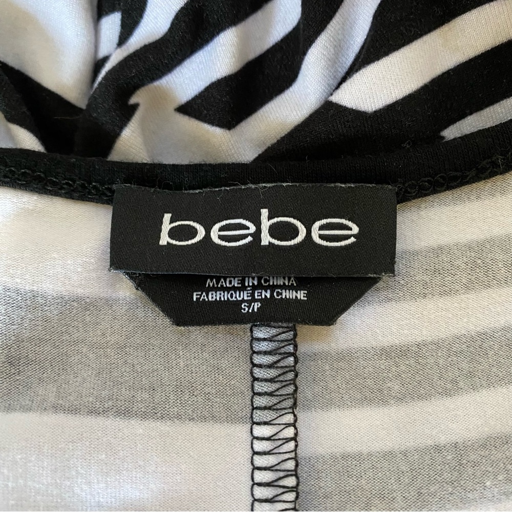 Bebe Racerback Black & White Maxi Dress - Picture 7 of 7